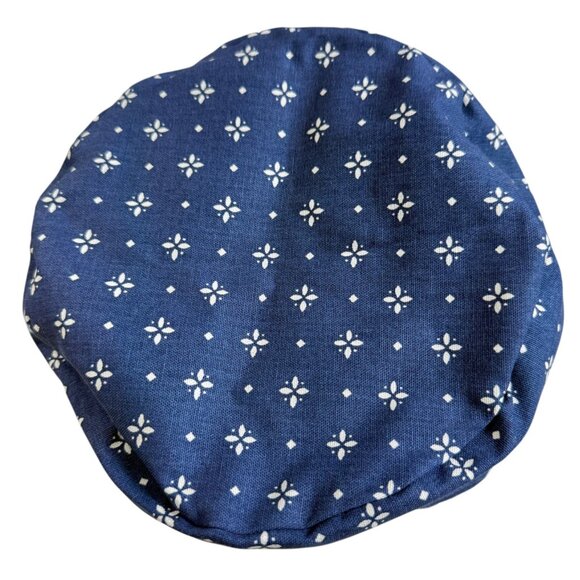 Longaberger 9" Round Basket Liner 4" High Classic Blue White Bottom Vintage 90s - Picture 3 of 7